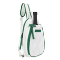 Load image into Gallery viewer, Pickleball Bag | White & Kelly Green