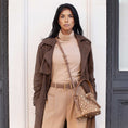 Load image into Gallery viewer, Laguna Mini Chocolate Recycled Vegan Suede Top Handle Bag