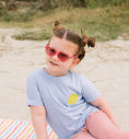 Load image into Gallery viewer, Fuchsia Haze Heart with Pink Mirrored Lenses: Ages 0-2