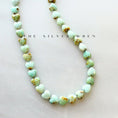 Load image into Gallery viewer, Green Opal Heart Beaded Necklace