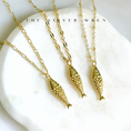 Load image into Gallery viewer, Gold Fish Pendant Necklace: Nixi / 16 inch