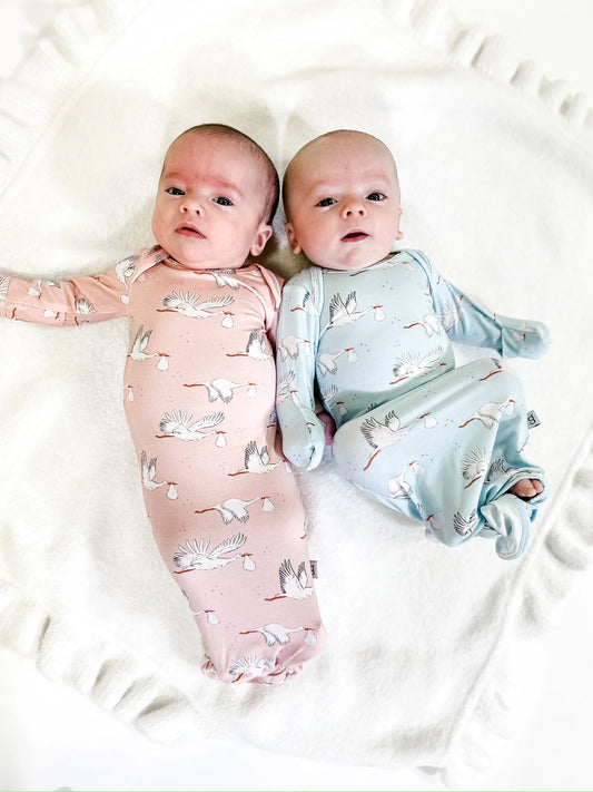 Knotted Gown-Stork NB