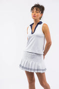 Load image into Gallery viewer, The Bryce Top- White/Navy
