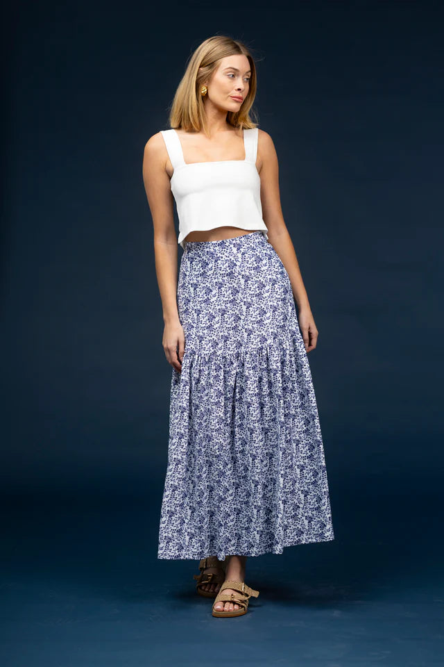 The Faye Skirt- Bluebonnet