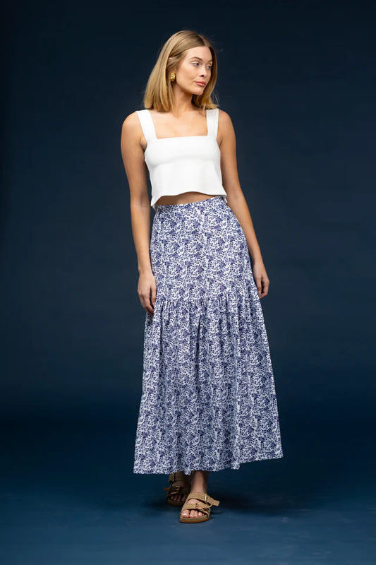 The Faye Skirt- Bluebonnet