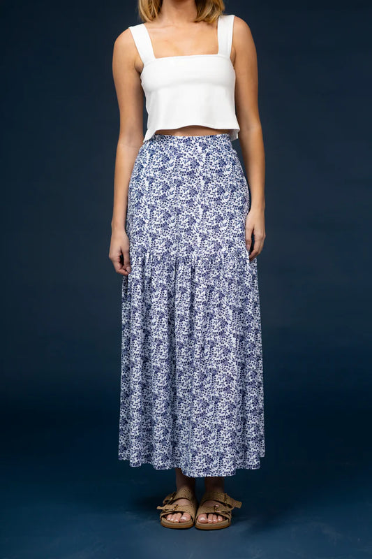 The Faye Skirt- Bluebonnet