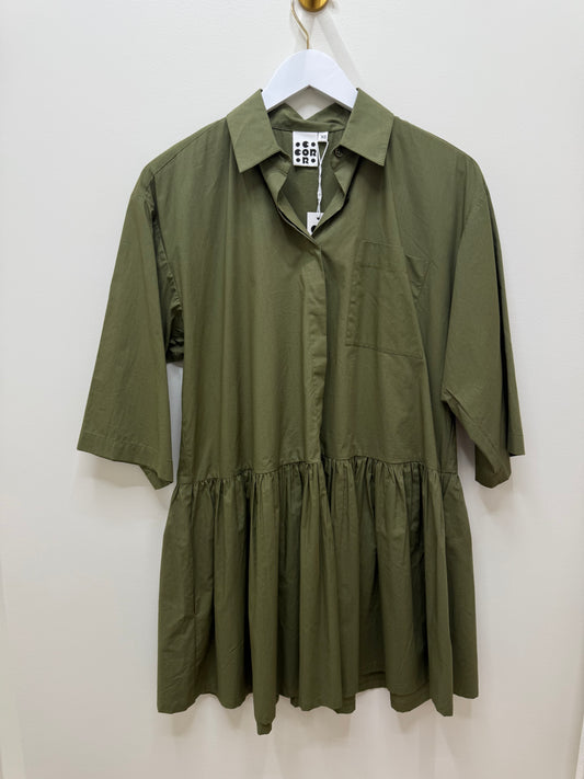 Olive Shirt Dress