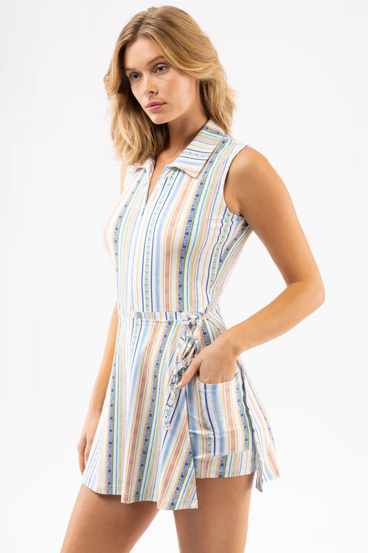 Easton Dress | Beach Club Stripe