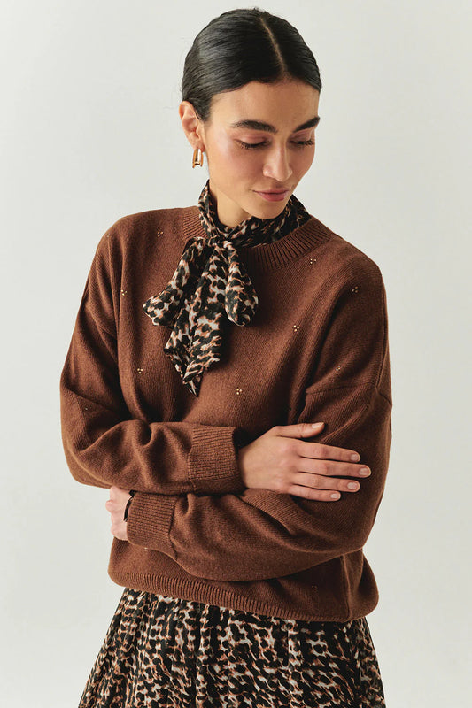 Emmeline Crew Neck Wool Sweater