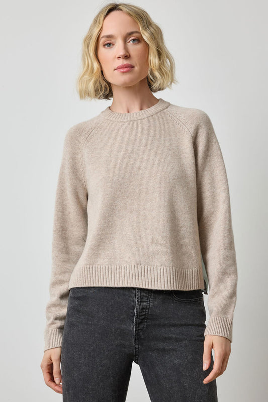 Pleat Back Raglan Sweater