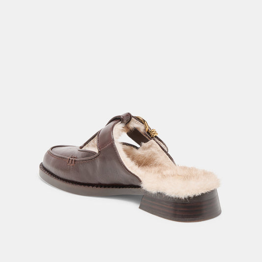 Harlah Plush Flats I Chocolate Leather