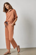 Load image into Gallery viewer, Oversized Terry Polo- Carob