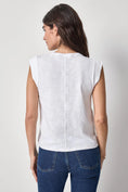 Load image into Gallery viewer, Cap Sleeve Crew I White