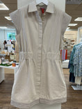 Load image into Gallery viewer, Epaulet Short Dress- Bone Denim