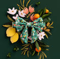 Load image into Gallery viewer, Citrus Floral Lady Dog Bow