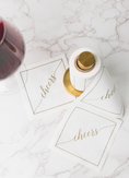 Load image into Gallery viewer, Golden Cheers Cocktail Napkin Roll