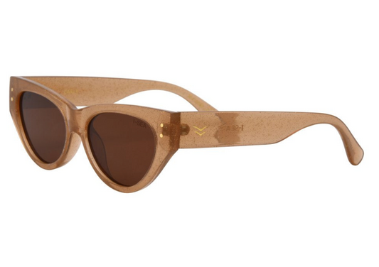 Carly Sunglasses | Taupe Glitter