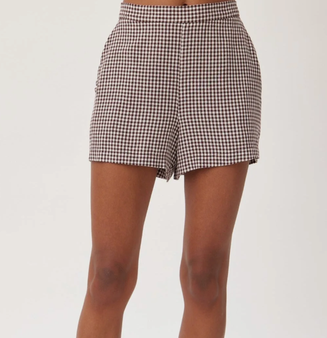 Clean Front Short | Gingham