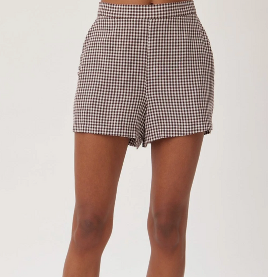 Clean Front Short | Gingham