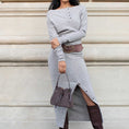 Load image into Gallery viewer, Laguna Mini Chocolate Recycled Vegan Suede Top Handle Bag