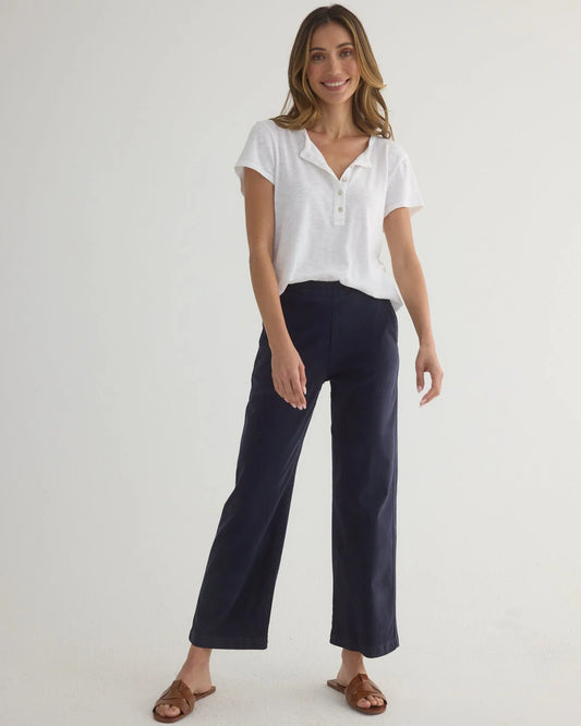 Clean Wide Leg Crop Pant