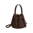 Load image into Gallery viewer, Laguna Mini Chocolate Recycled Vegan Suede Top Handle Bag