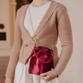 Load image into Gallery viewer, Jeane Champagne Satin Top Handle Bag