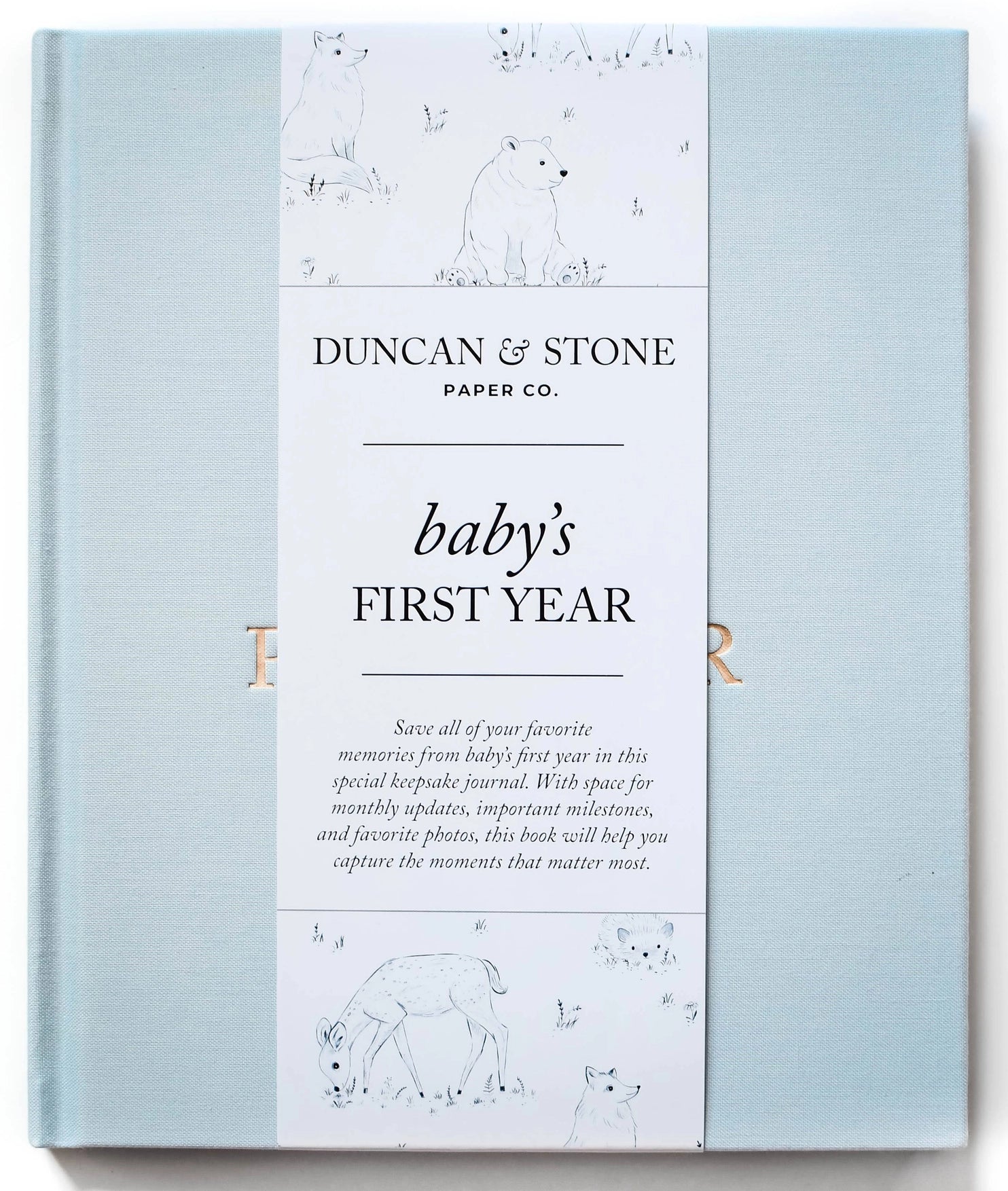 Baby's First Year Memory Book | Sky Blue