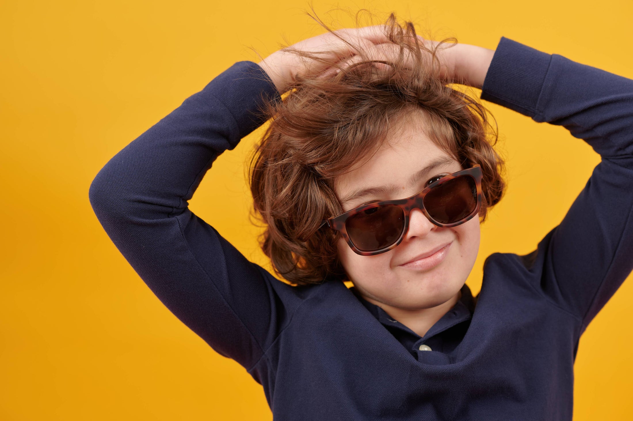 Tortoise Shell Kids Gradient Lens Polarized Sunglasses: Ages 3-5