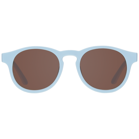 Baby and Kids Baby Blue Keyhole sunglasses with Amber Lens: Ages 0-2