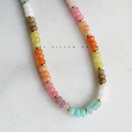 Stone Candy Necklace: 16 inch