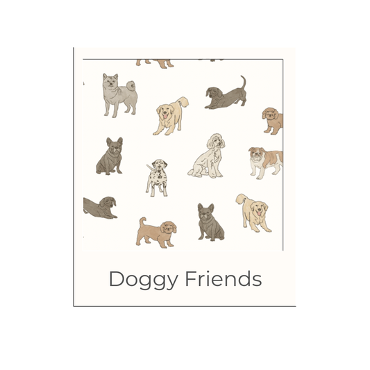 Zippered Footie in Doggy Friends: 0-3m