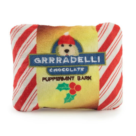 Grrradelli Puppermint Bark Square Dog Toy