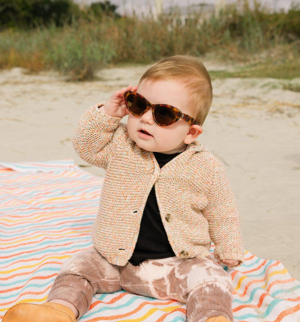 Classic Tortoise Cat-Eye Sunglasses for Babies and Kids: Original Cat-Eye / Ages 0-2