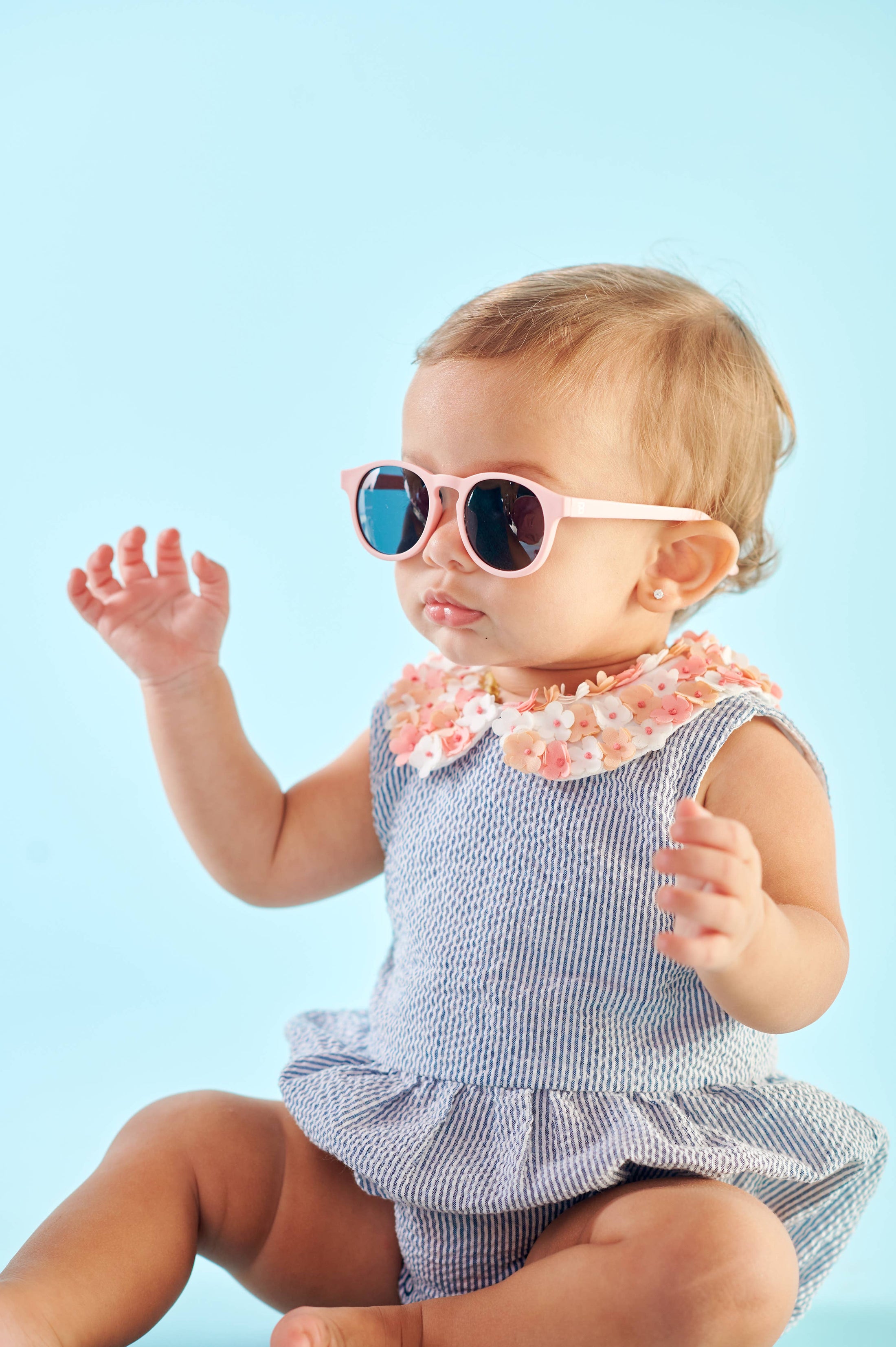 Ballerina Pink Keyhole Baby and Kid Sunglasses: Ages 3-5