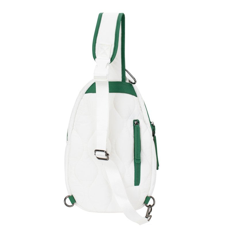 Pickleball Bag | White & Kelly Green