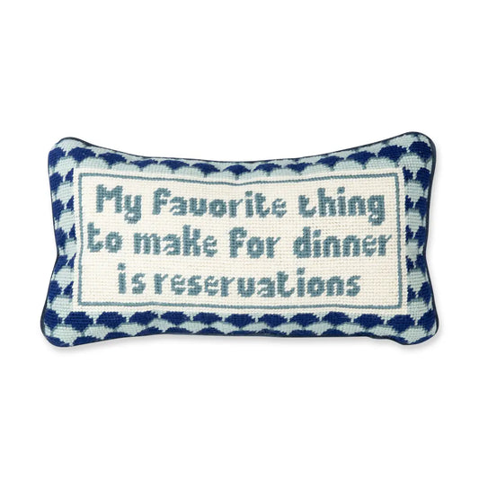 Reservation Needlepoint Pillow