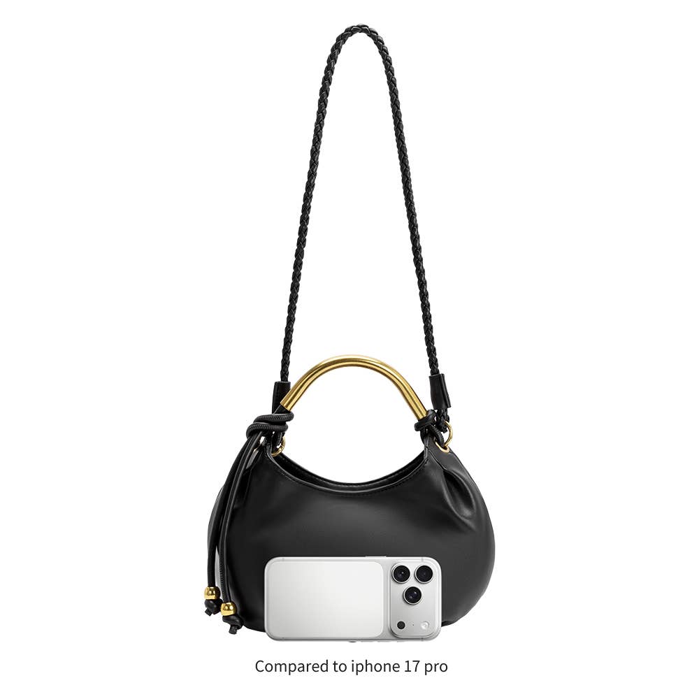 Dottie Espresso Recycled Vegan Leather Top Handle Bag