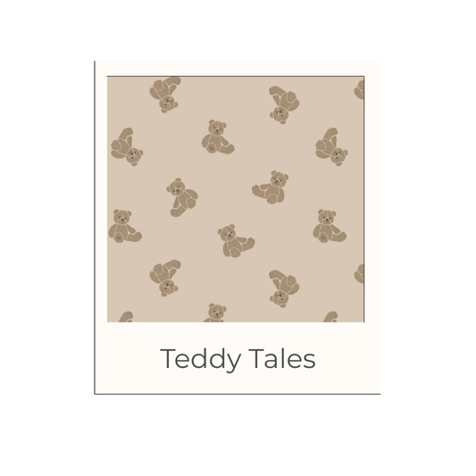 Zippered Footie in Teddy Tales: 12-18