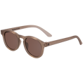 Load image into Gallery viewer, Cocoa Cloud Transparent Keyhole Sunglasses with Amber Lens: Ages 0-2
