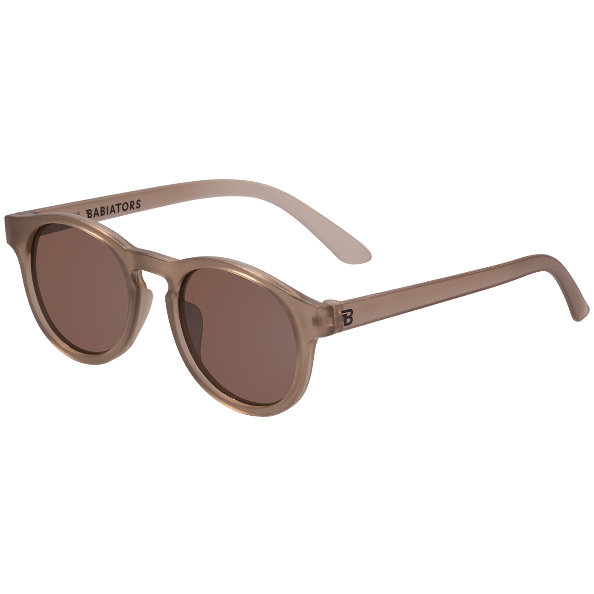 Cocoa Cloud Transparent Keyhole Sunglasses with Amber Lens: Ages 0-2
