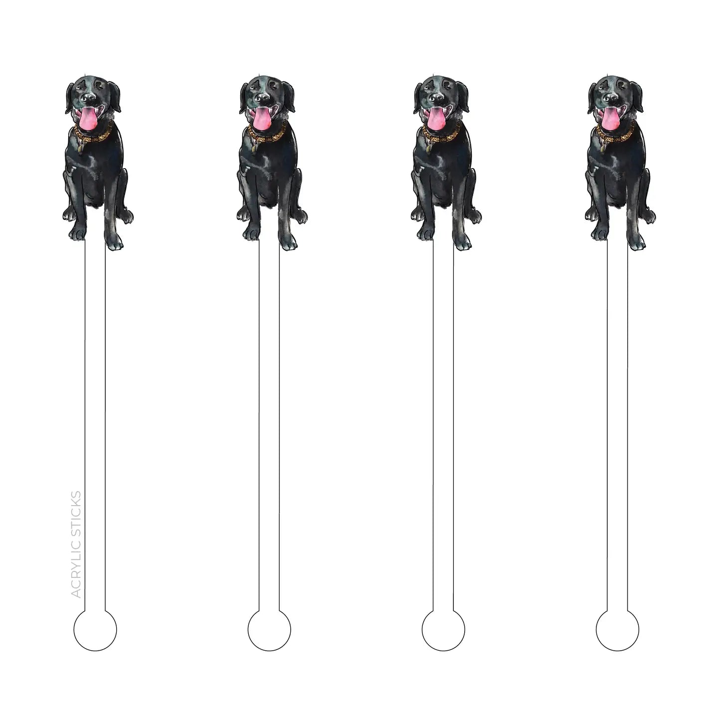 Black Lab Stir Sticks