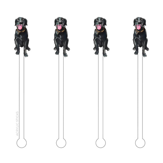 Black Lab Stir Sticks