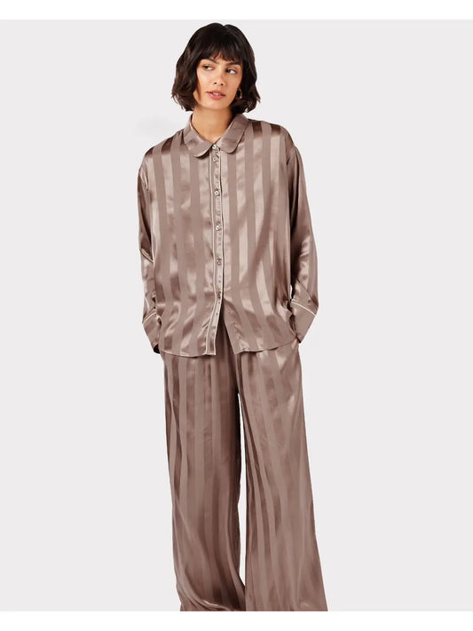 Beige Stripe Pajamas