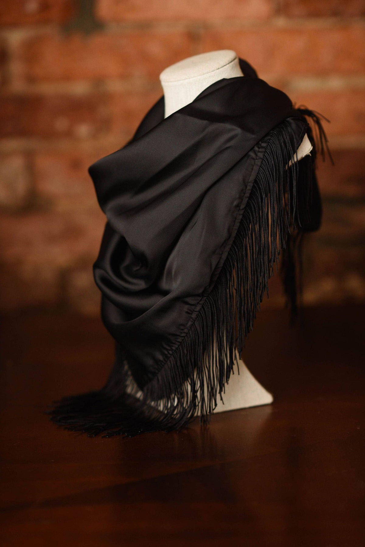 Solid Fringe Scarf: Olive Green