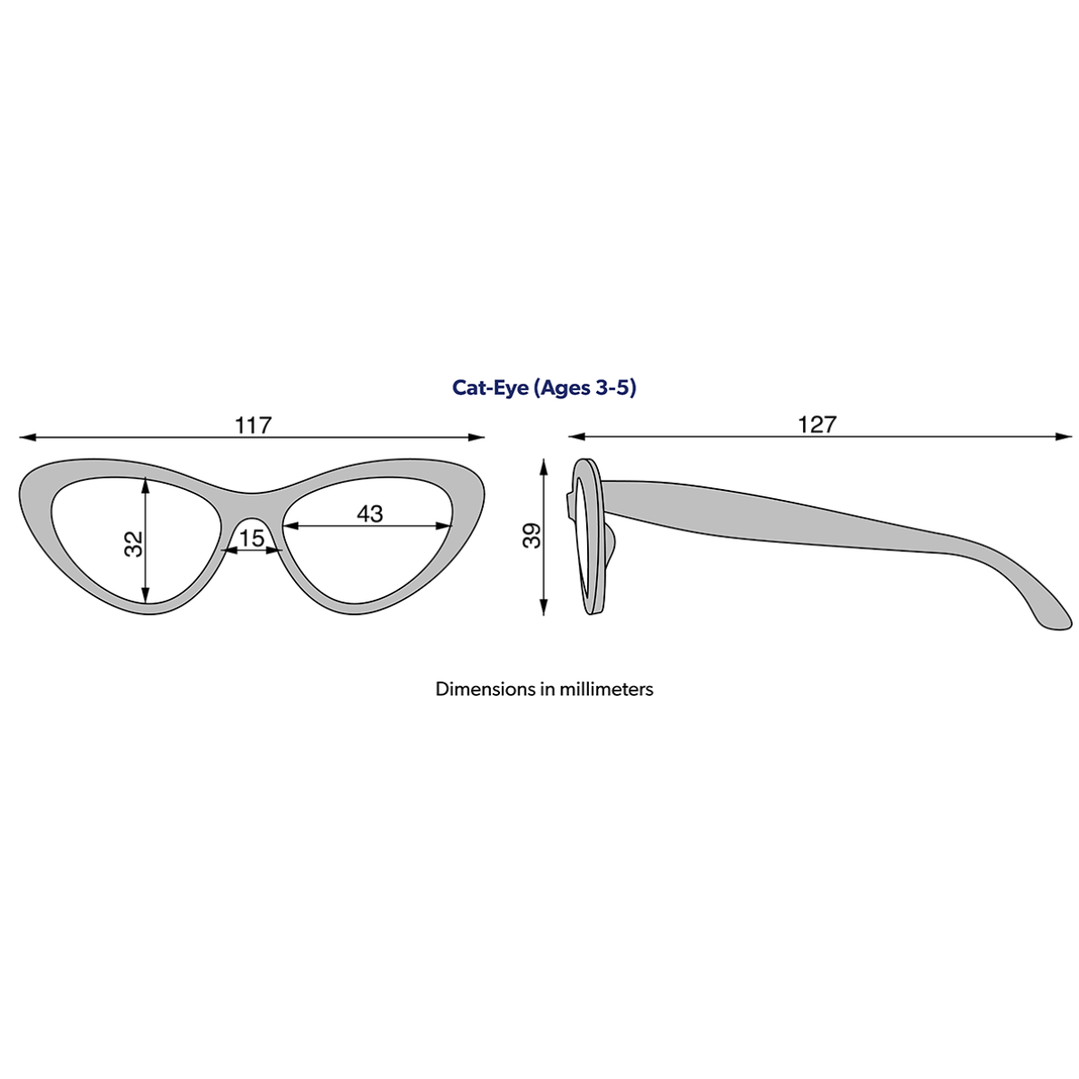 Classic Tortoise Cat-Eye Sunglasses for Babies and Kids: Original Cat-Eye / Ages 0-2