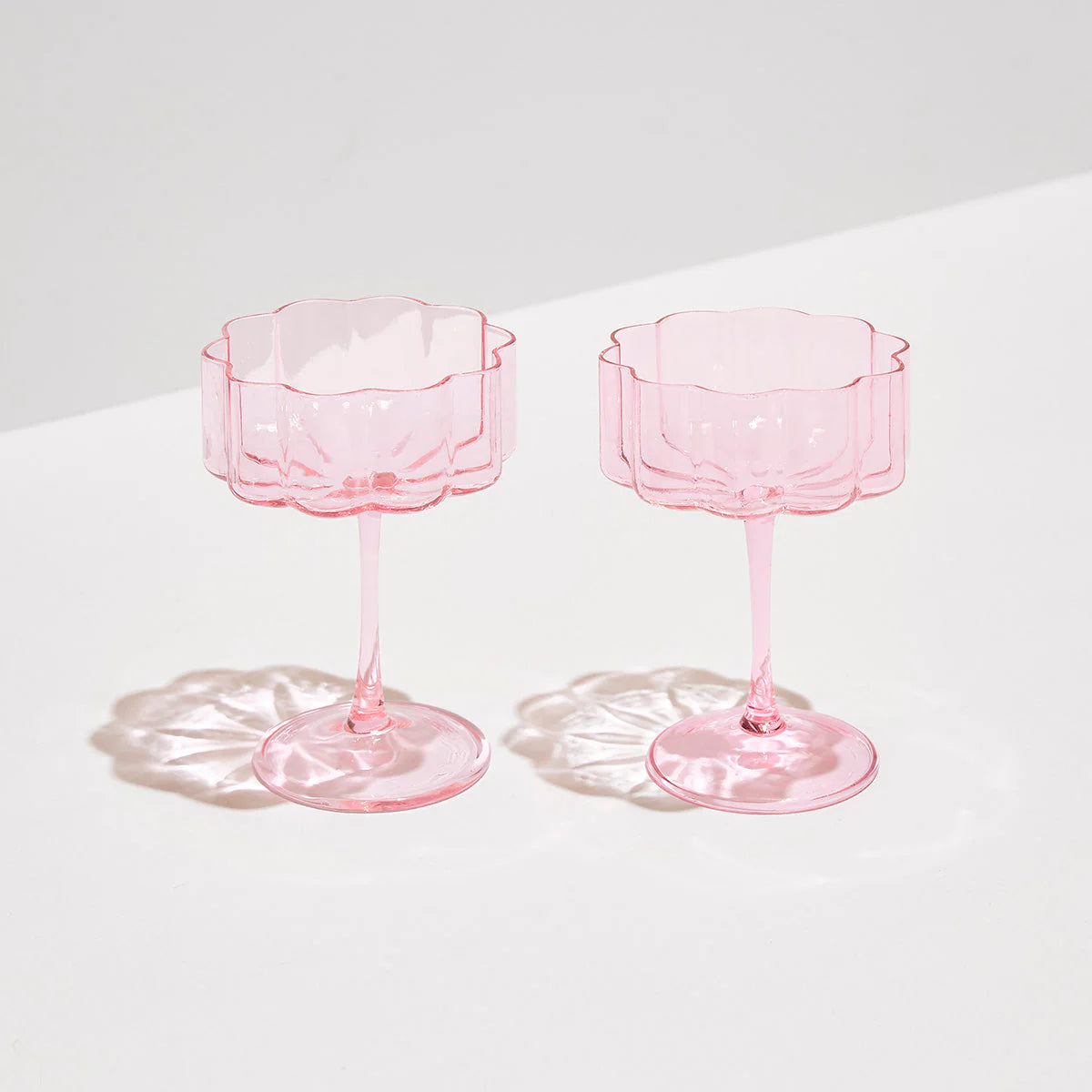 Wave Coupe Glasses | Set of 2