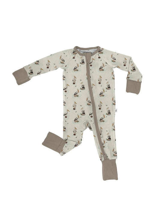 Long Sleeve Zip Pj- Pelicans