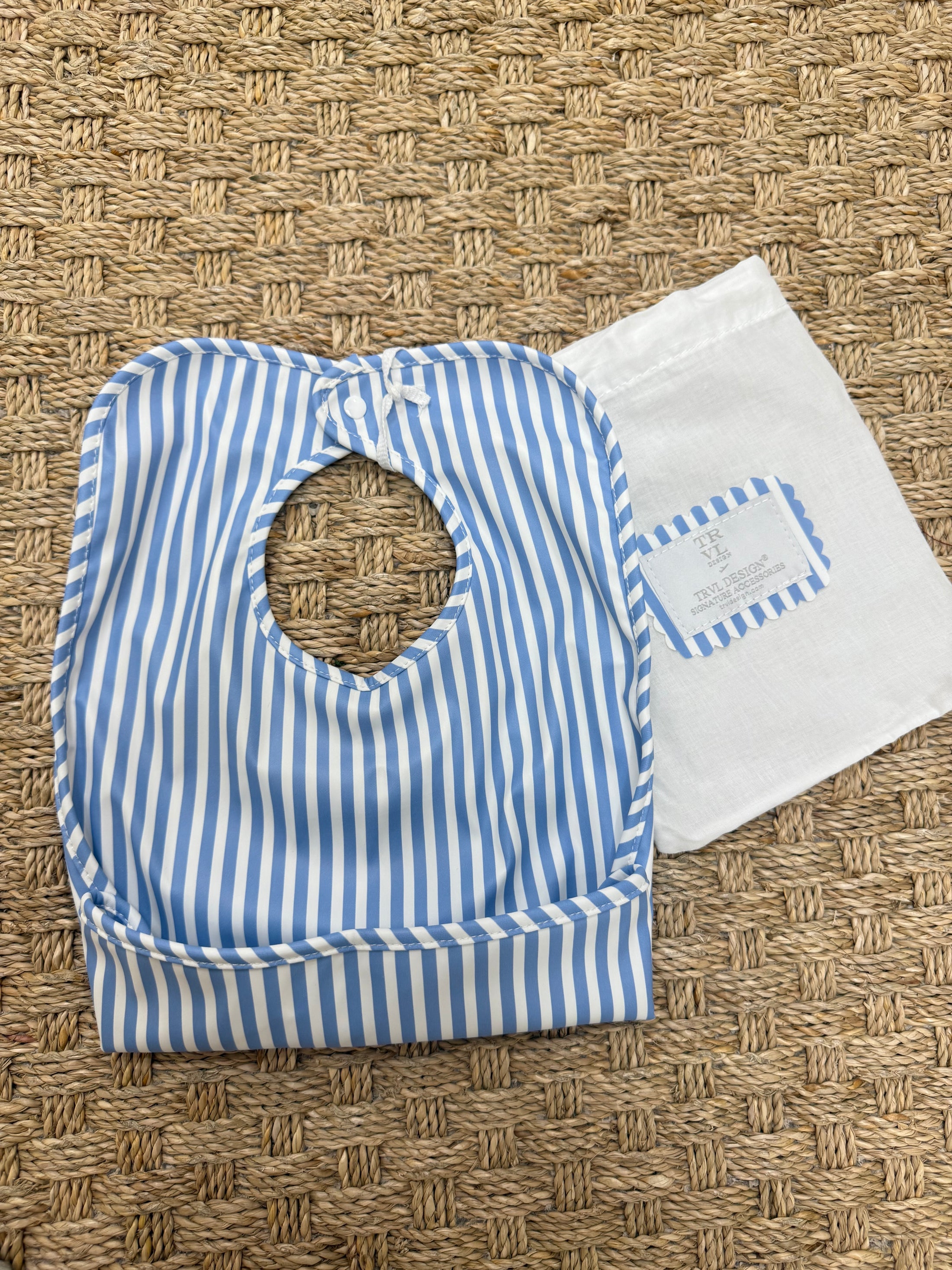 Best Bib | Chambray Stripe