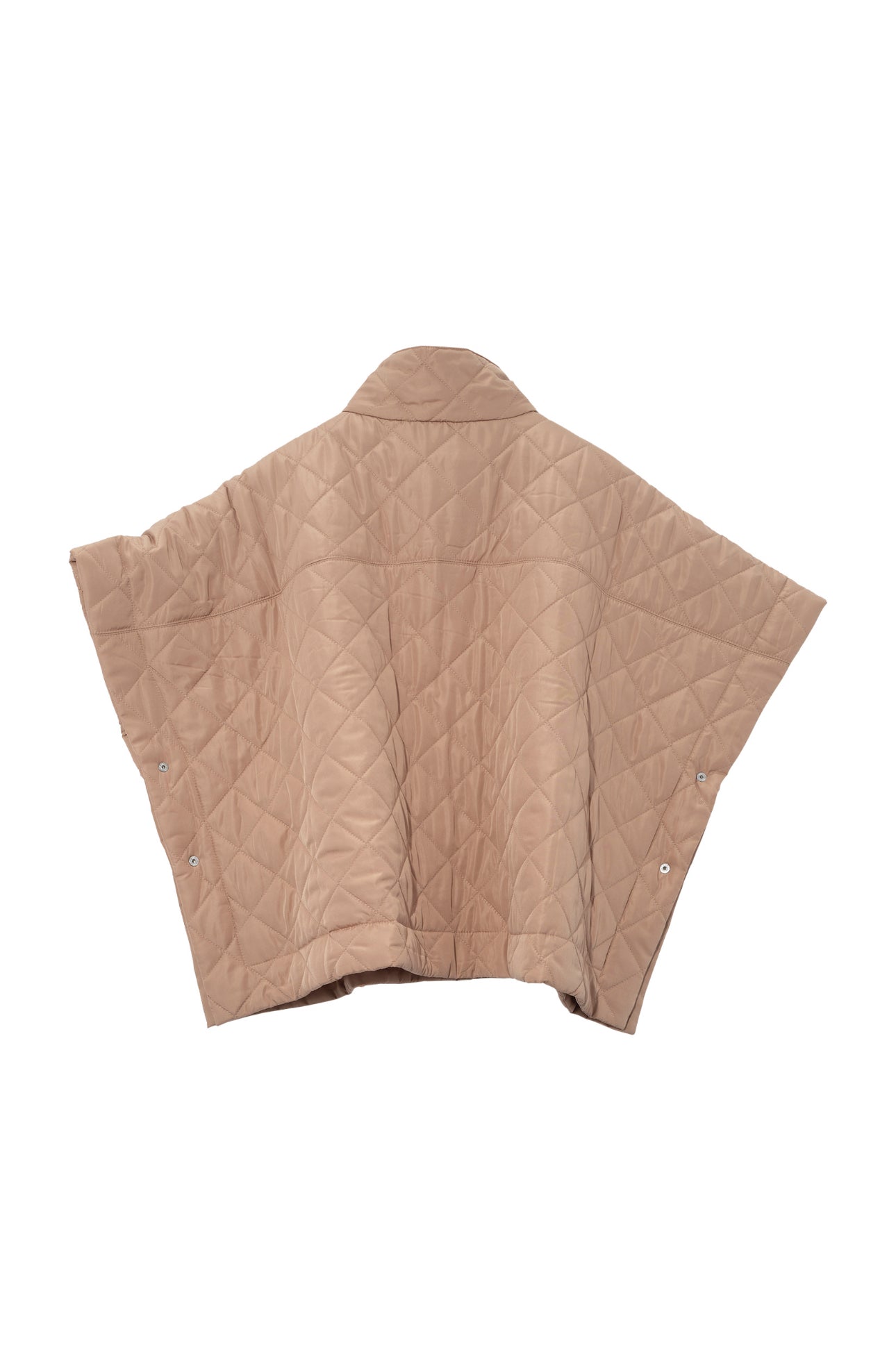 Quilted Poncho | Camel